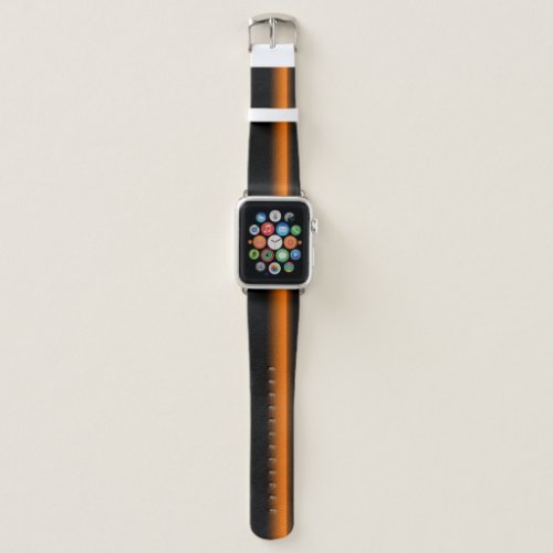 Tangerine Electric Flash Apple Watch Band