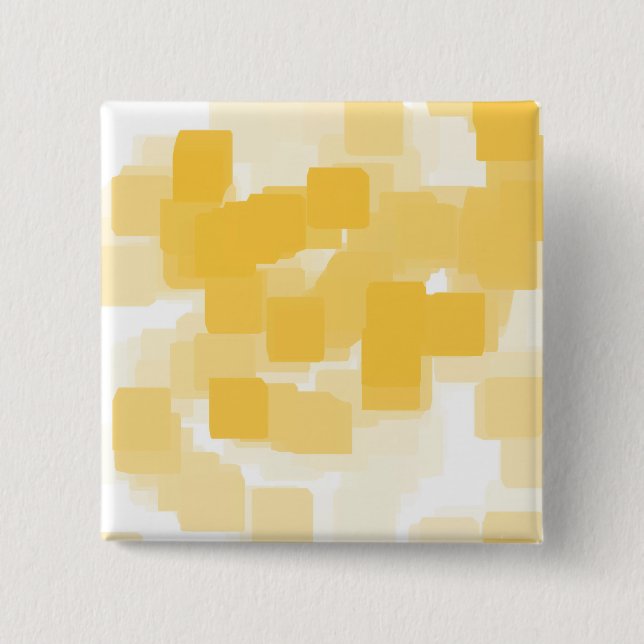 "Tangerine" Geometric  Art Pinback Button (Front)