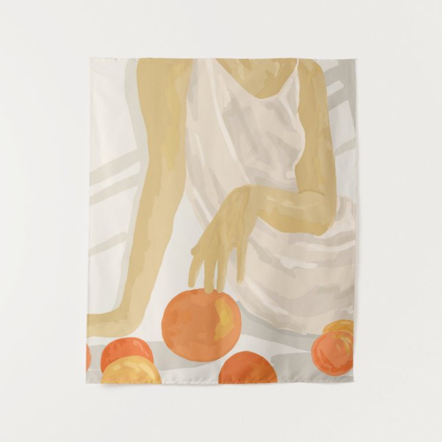 Tangerine Grace Tapestry (Front)