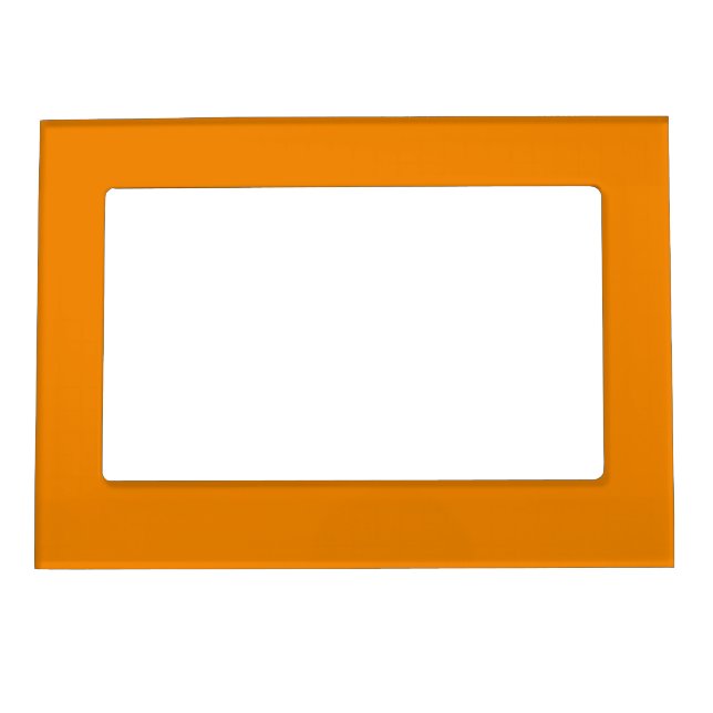 Tangerine hex code F28500 Magnetic Picture Frame (Front)