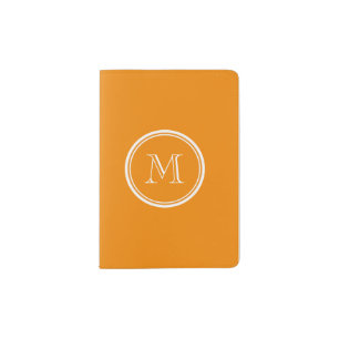 Tangerine High End Colored Passport Holder