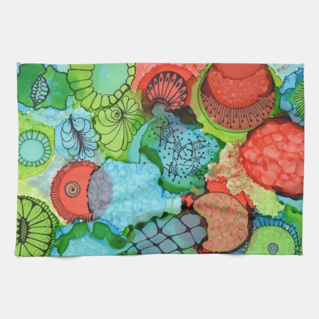 Tangerine Kitchen Towel (Horizontal)