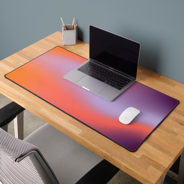Tangerine Lavender Gradient Desk Mat (Office 2)