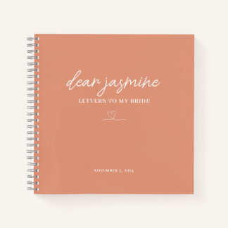 Tangerine Letters to My Bride Notebook