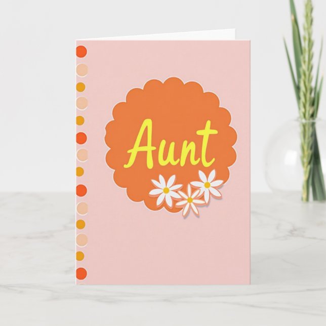 Tangerine Mom Scallop Card (Front)