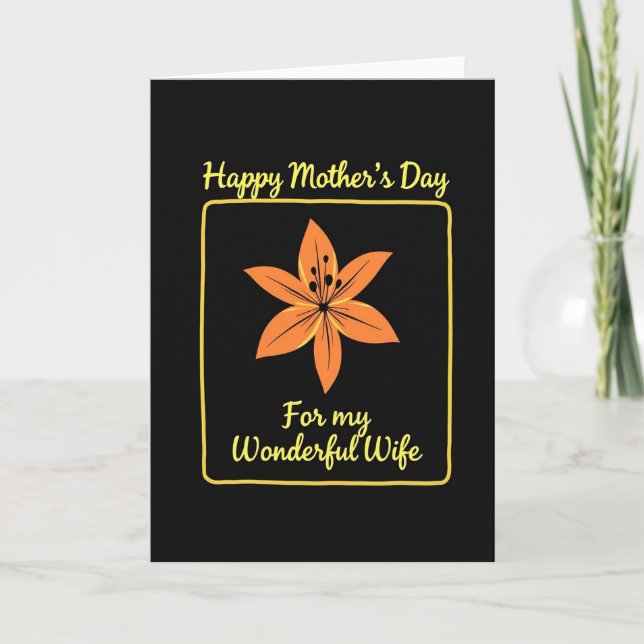 Tangerine Mothers Day Love Card (Front)