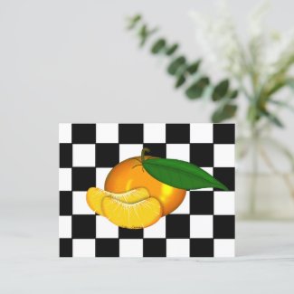 TANGERINE ON CHECKERS