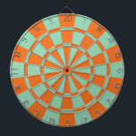 Tangerine Orange And Mint Green Color Dart Board<br><div class="desc">Tangerine Orange And Mint Green Color Dart Board</div>