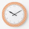 Tangerine Orange Greek Key Pattern
