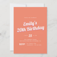 Tangerine Orange | Retro Summer Birthday Party