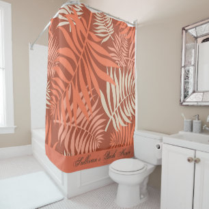 Tangerine Orange Shower Curtain