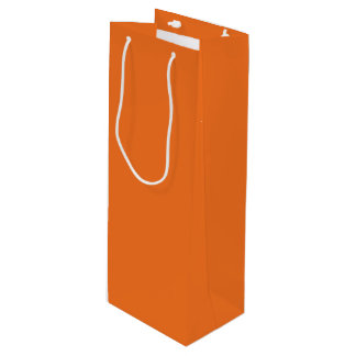 Tangerine Orange Wine Gift Bag