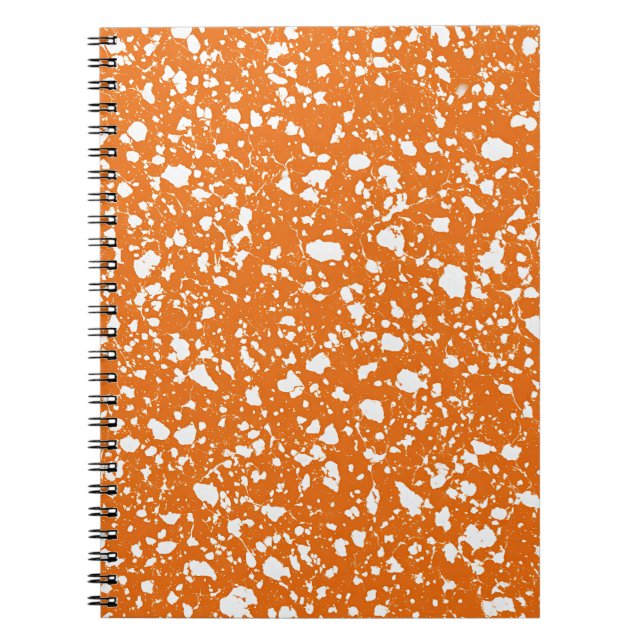 Tangerine Pop Marble Notebook (Front)