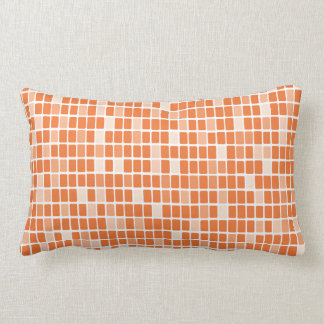 Tangerine Rectangle Mosaic Lumbar Pillow