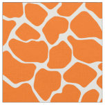 Tangerine Safari Giraffe Fabric
