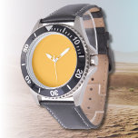 Tangerine Solid Color | Classic | Elegant Watch<br><div class="desc">Tangerine Solid Color | Classic | Elegant | Trendy | Stylish | Gift</div>