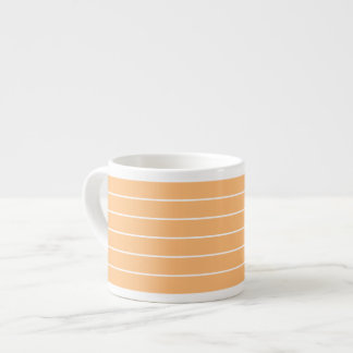 tangerine stripes SMALL 6oz ESPRESSO CUPS
