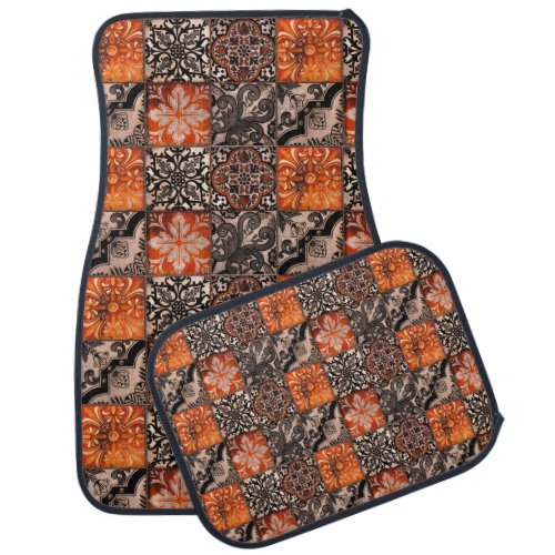 Tangerine Tile Car Floor Mat