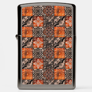 Tangerine Tile Zippo Lighter