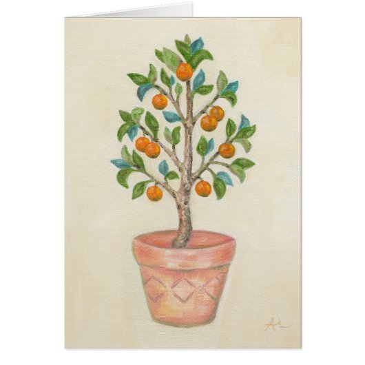Tangerine Tree card (Front)