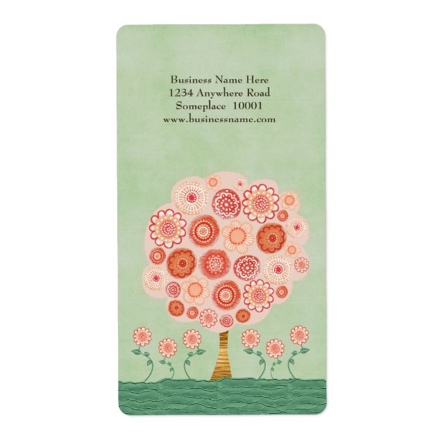 Tangerine Tree Dream Name Address Label (Front)