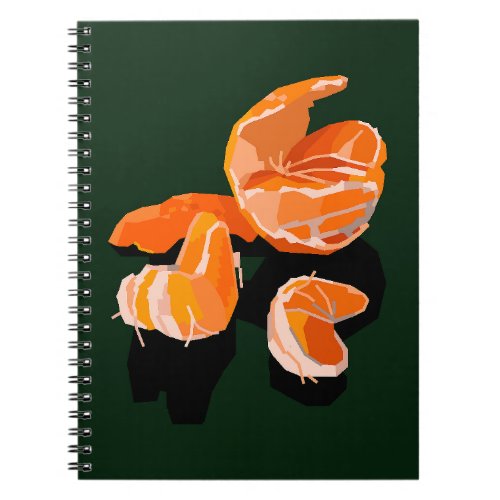 Tangerine Yellow Pattern Notebook