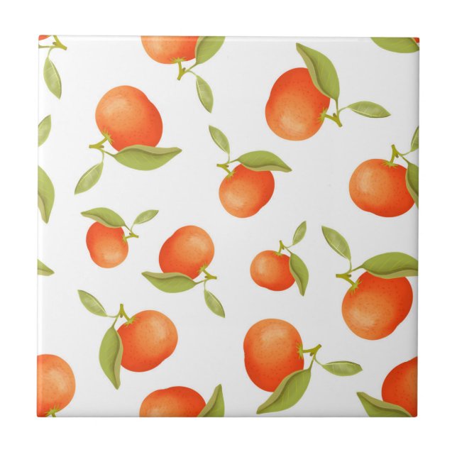 Tangerines      ceramic tile (Front)