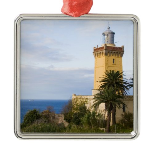 Tangier Morocco lighthouse at Cap Spartel Metal Ornament