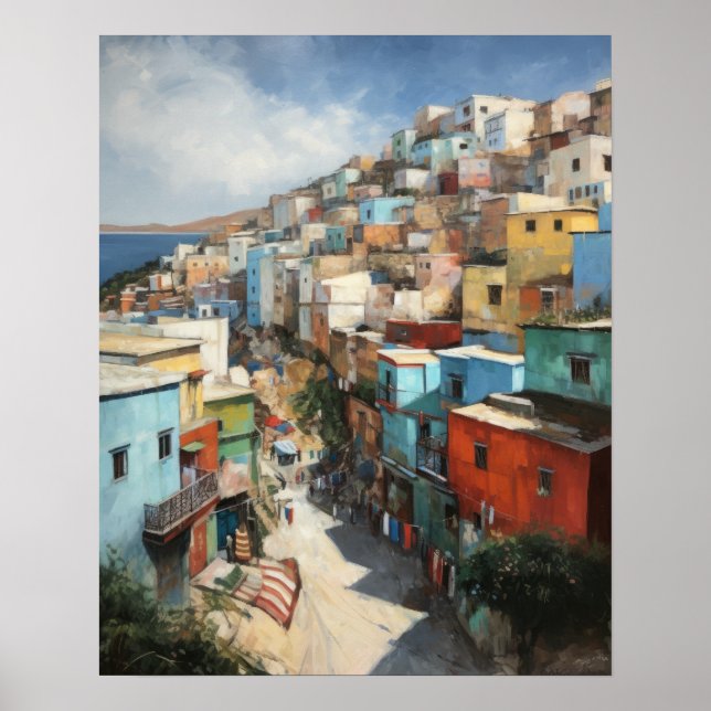 Tangier Morocco Painting Art Print Poster (Front)