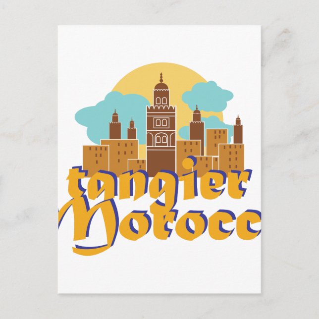 Tangier Morocco Postcard (Front)