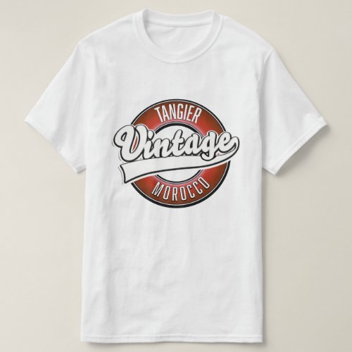 Tangier morocco vintage logo T_Shirt