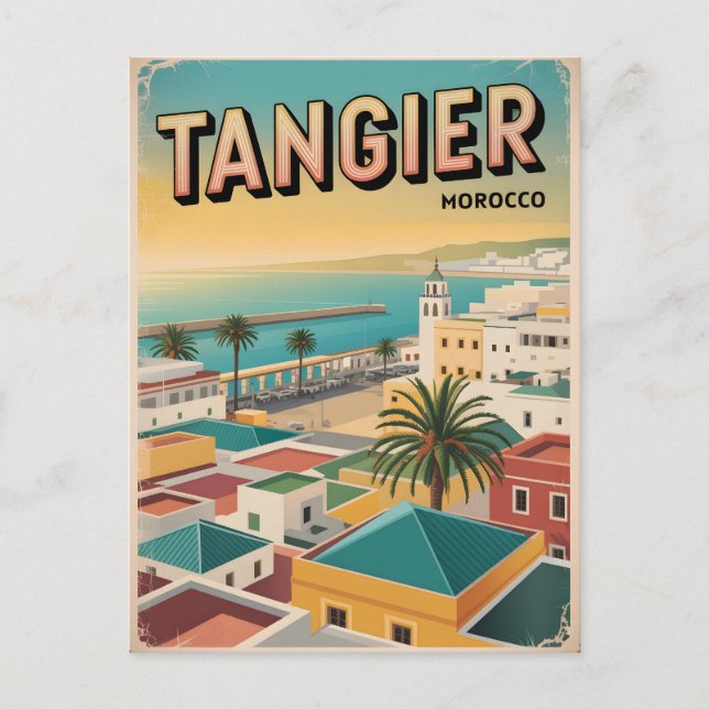 Tangier vintage postcard (Front)