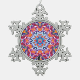 Tangiers Kaleidoscope Snowflake Ornament