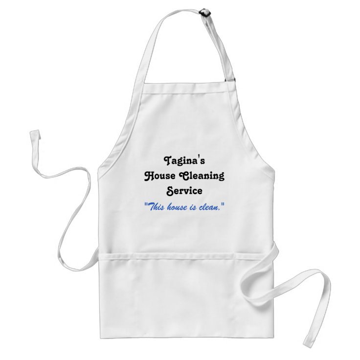 Tanginas House Cleaning Service Adult Apron | Zazzle