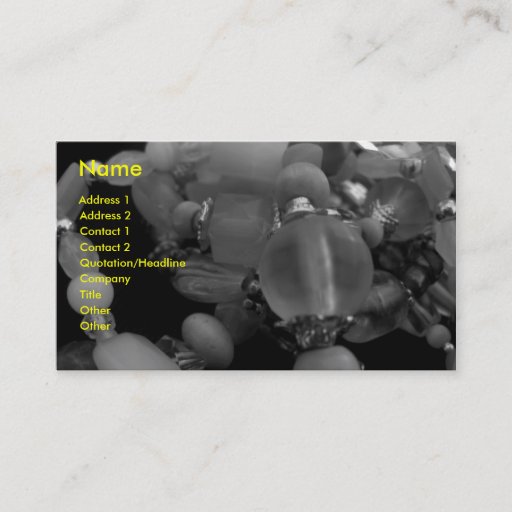 Customizable Tangled Bangles In Black and White Business Card Templates