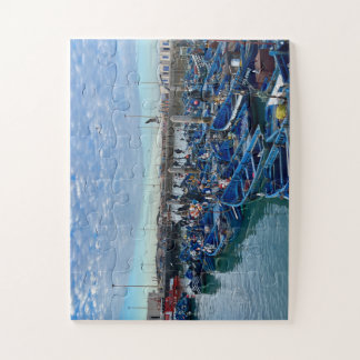 Tangled Blue Dreams – Fishing Boats of Essaouira Jigsaw Puzzle