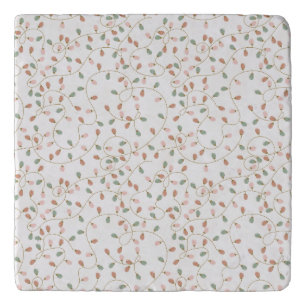Tangled Christmas Lights Pattern Trivet