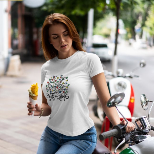 Tangled Christmas Lights Quote  T-Shirt (Creator Uploaded)