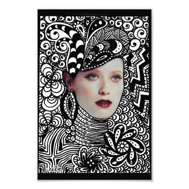 Tangled Face Photo Print (Front)