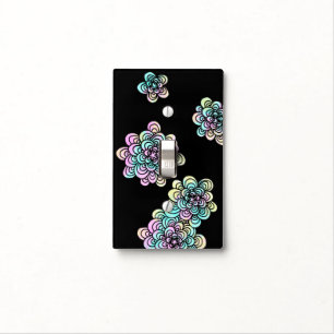 Tangled Flower Design Light Switch Cover