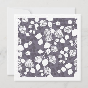 Tangled Foliage Canopy Botanicals deep lavender  Note Card