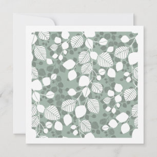 Tangled Foliage Canopy Botanicals Soft Sage Note Card