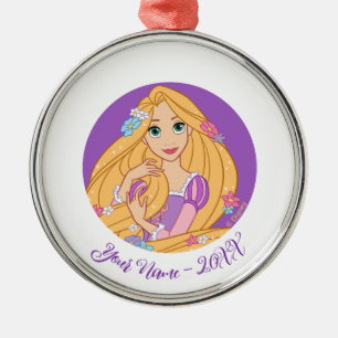 Tangled in Bloom Metal Ornament