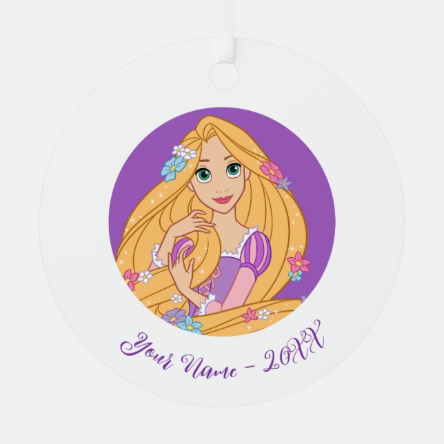 Tangled in Bloom Metal Ornament (Front)