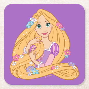 Tangled in Bloom Square Paper Coaster