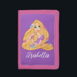 Tangled in Bloom Trifold Wallet<br><div class="desc">Rapunzel is in full bloom! This charming artwork features the beloved princess with her golden hair sparkling and adorned with colorful blossoms. With her signature purple dress and a serene smile, she’s ready to brighten up any product—from notebooks and stickers to apparel and home décor. Customize your favorite items with...</div>
