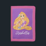 Tangled in Bloom Trifold Wallet<br><div class="desc">Rapunzel is in full bloom! This charming artwork features the beloved princess with her golden hair sparkling and adorned with colorful blossoms. With her signature purple dress and a serene smile, she’s ready to brighten up any product—from notebooks and stickers to apparel and home décor. Customize your favorite items with...</div>
