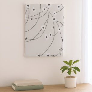 Tangled in Bloom Warm Vintage Faux Canvas Print