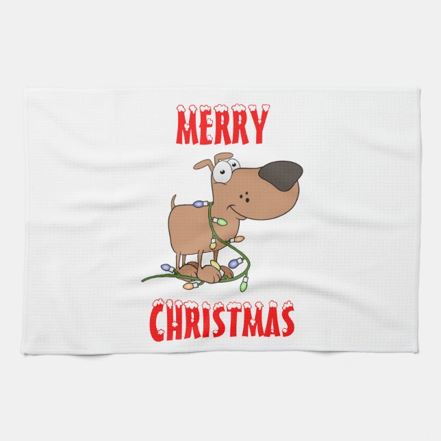 Tangled in Lights Kitchen Towel (Horizontal)