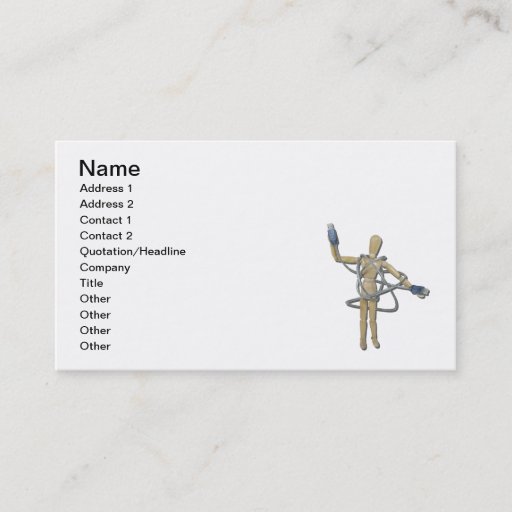 Customizable Tangled in USB Business Card